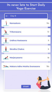 اسکرین شات برنامه Daily Yoga Exercise - Yoga Workout Plan 2