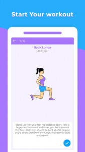 اسکرین شات برنامه Daily Butt Workout - Leg Workout for women 3