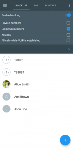 اسکرین شات 2 برنامه Calls Blacklist - Call Blocker