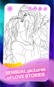 اسکرین شات 1 بازی Fantasy Love Coloring Book