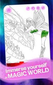 اسکرین شات 2 بازی Fantasy Love Coloring Book