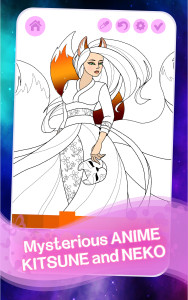 اسکرین شات 4 بازی Fantasy Love Coloring Book