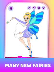 اسکرین شات بازی Animated Shining Coloring Book For Little Fairies 8