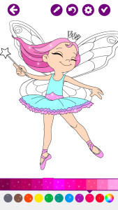 اسکرین شات 5 بازی Fairies Coloring Book for Kids