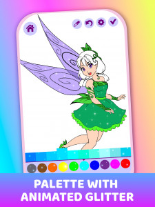 اسکرین شات بازی Animated Shining Coloring Book For Little Fairies 5