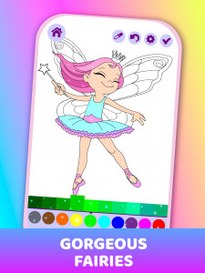 اسکرین شات بازی Animated Shining Coloring Book For Little Fairies 2