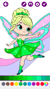 اسکرین شات 2 بازی Fairies Coloring Book for Kids