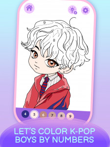 اسکرین شات 1 بازی KPOP Chibi Coloring by Number