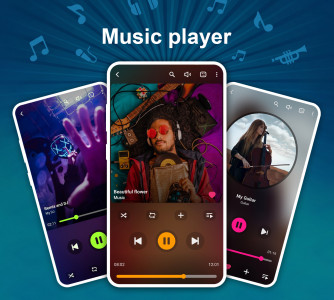 اسکرین شات 1 برنامه Music Player