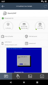 اسکرین شات برنامه vSphere Mobile Client 4