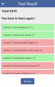 اسکرین شات برنامه Learn English Grammar Rules - Grammar Test 5