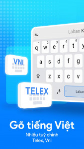 اسکرین شات 1 برنامه Laban Key: Vietnamese Keyboard