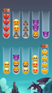 اسکرین شات 3 بازی Emoji Sort Master
