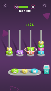 اسکرین شات 4 بازی 2048 Sort Stack Merge