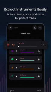 اسکرین شات برنامه unMix: AI Vocal Remover 4