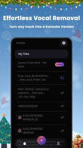 اسکرین شات 2 برنامه unMix - AI Vocal Remover