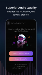 اسکرین شات برنامه unMix: AI Vocal Remover 2