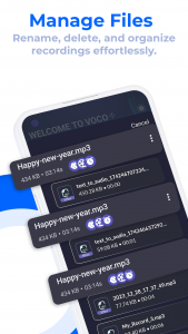 اسکرین شات 4 برنامه Voco: Audio Recorder & Effects