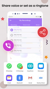 اسکرین شات برنامه Voice Changer - Voice recorder 7