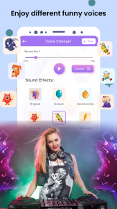 اسکرین شات برنامه Voice Changer - Voice recorder 4