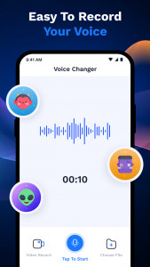 اسکرین شات 1 برنامه AI Voice Changer - Prankster