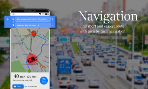اسکرین شات برنامه Voice GPS Driving Route : Gps Navigation & Maps 7