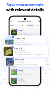 اسکرین شات 4 برنامه FieldCalc - GPS Area Measure