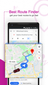 اسکرین شات برنامه Voice GPS Navigation & Map Directions Free 3