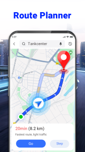 اسکرین شات 4 برنامه GPS Voice Navigation: Live Map