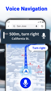 اسکرین شات 2 برنامه GPS Voice Navigation: Live Map