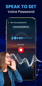 اسکرین شات برنامه Voice Screen Lock: Voice Lock 2