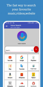 اسکرین شات برنامه Voice Search : Voice to Text Searching shortcut 1