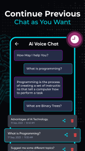 اسکرین شات 4 برنامه Voice Chat with Ai