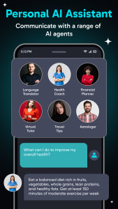 اسکرین شات 4 برنامه Smart Chatbot: AI Assistant