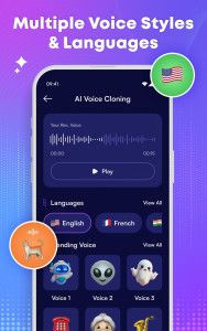 اسکرین شات 6 برنامه AI Voice Changer : Modifier