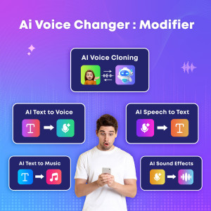 اسکرین شات 1 برنامه AI Voice Changer : Modifier