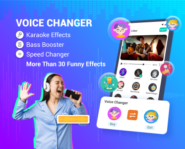 اسکرین شات 1 برنامه Voice Changer - Audio Effects