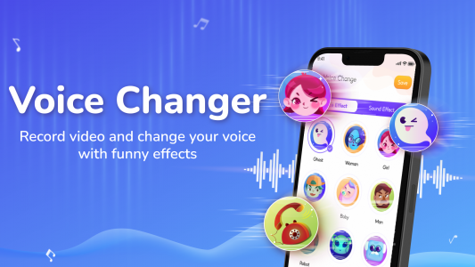 اسکرین شات 1 برنامه Voice Changer, Voice Effects