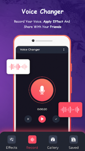 اسکرین شات برنامه Voice Changer - Sound Effects & Audio Editor free 2