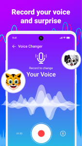 اسکرین شات برنامه Voice Changer Plus 4