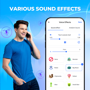 اسکرین شات 2 برنامه Voice Changer Sound Effects