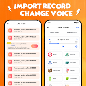 اسکرین شات برنامه Voice Changer & Sound Effects 5