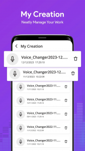 اسکرین شات برنامه AI Voice Changer Sound Effects 6