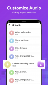 اسکرین شات 4 برنامه AI Voice Changer Sound Effects