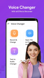 اسکرین شات برنامه AI Voice Changer Sound Effects 1