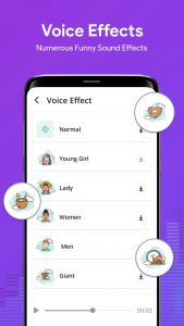 اسکرین شات برنامه AI Voice Changer Sound Effects 5