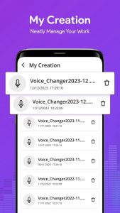 اسکرین شات 6 برنامه AI Voice Changer Sound Effects