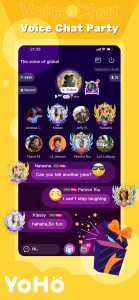 اسکرین شات 1 برنامه YoHo: Group Voice Chat Room