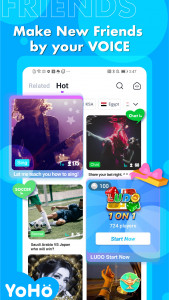 اسکرین شات برنامه YoHo: Group Voice Chat Room 2