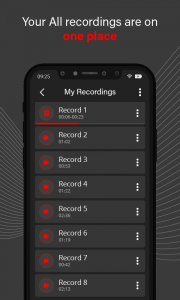 اسکرین شات برنامه Smart Audio: Voice Recorder & Easy Sound Recording 4